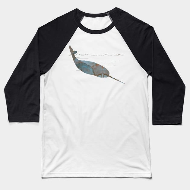 Narwhal Baseball T-Shirt by BittenByErmines